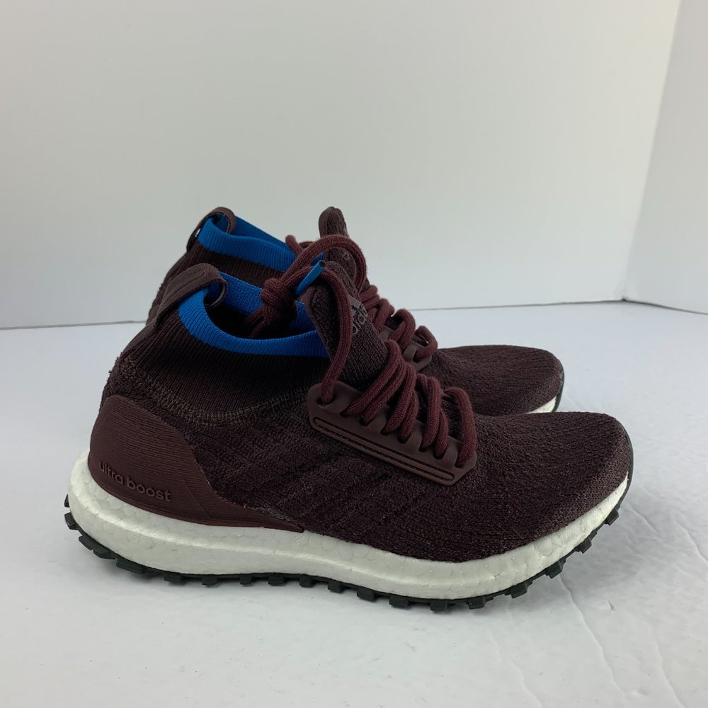 ADIDAS ULTRABOOST MID ALL TERRAIN KIDS MAROON - Picture 3 of 11